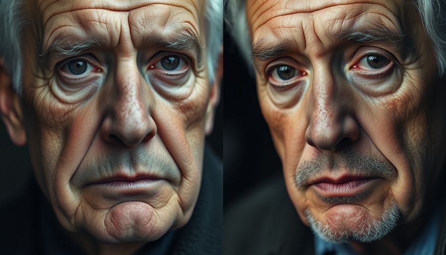 Close-up of two older men side by side, serious expressions, investigation theme.