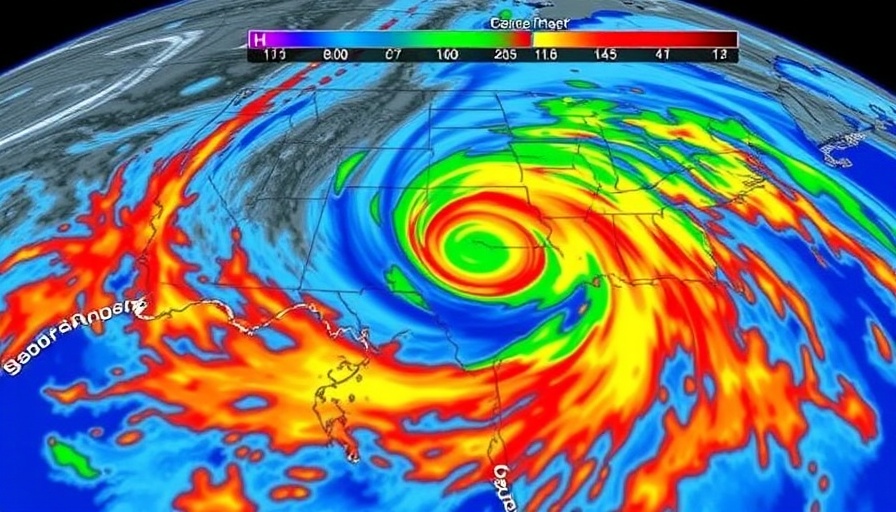 Houston weather impact alert: colorful radar image shows Sunday storms.