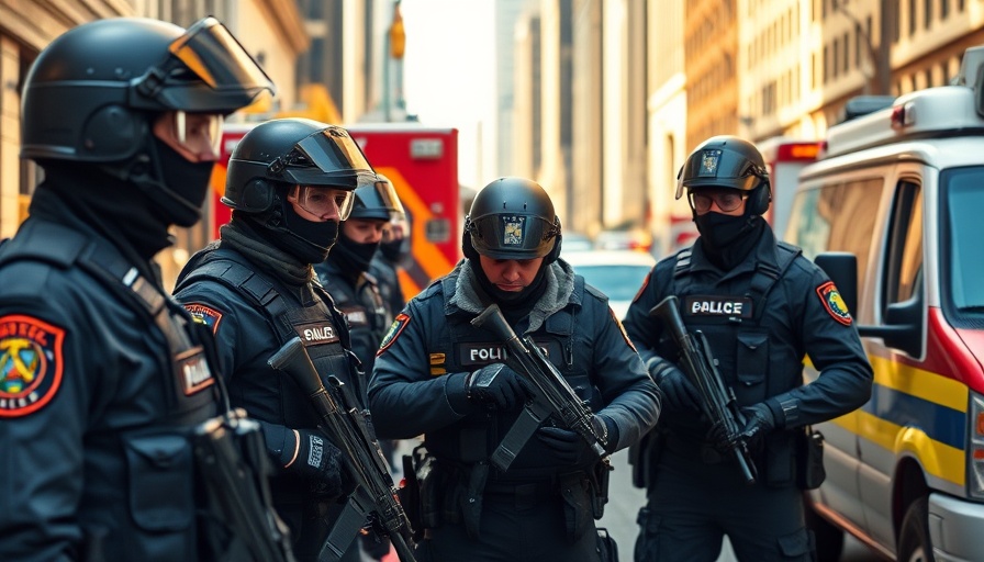 Boulder terror attack response with officers preparing bomb squad.