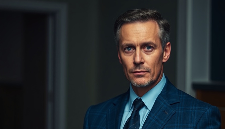 NBA highlights analyst, serious expression, indoor portrait.