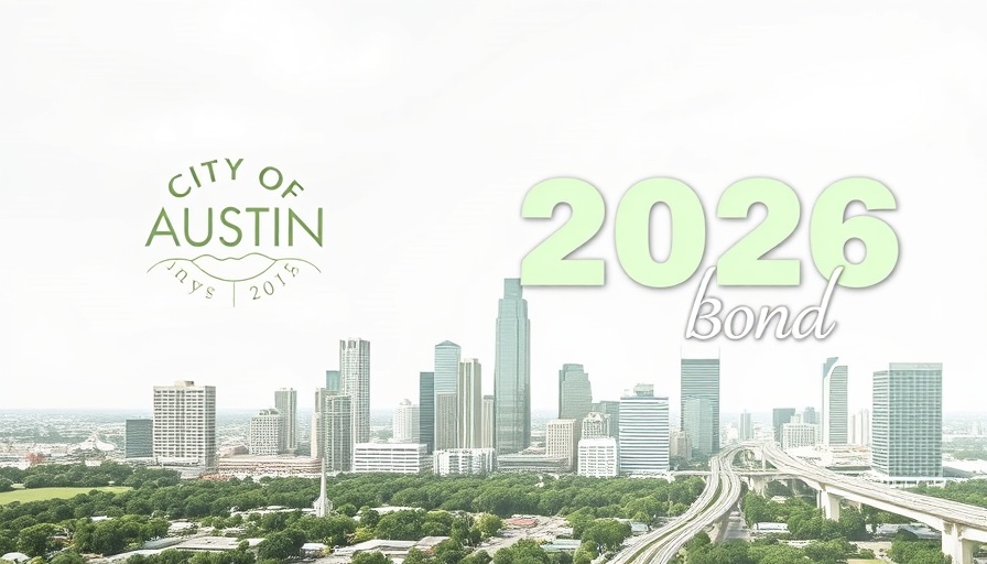 Community input 2026 bond Austin banner with city logo and skyline.