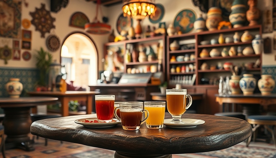 Yemeni beverages in a cozy café setting in Cedar Park.
