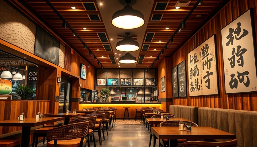 Ramen Tatsu-ya new location Austin interior with wooden decor