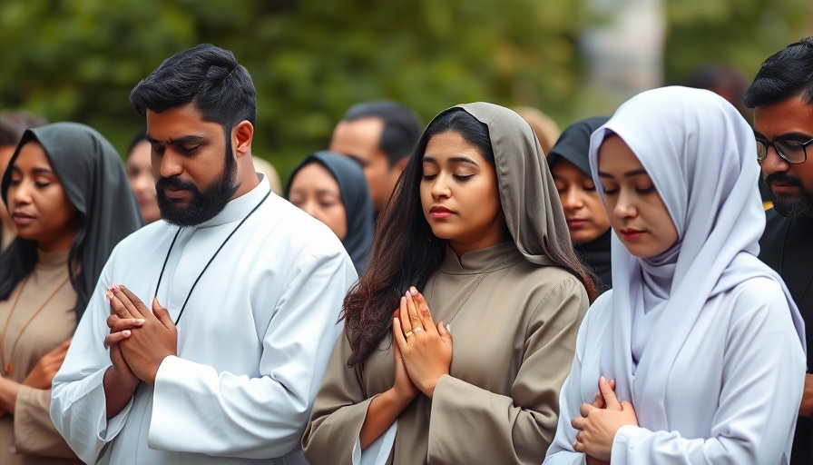 Group mourning in unity during Colorado firebombing attack response.