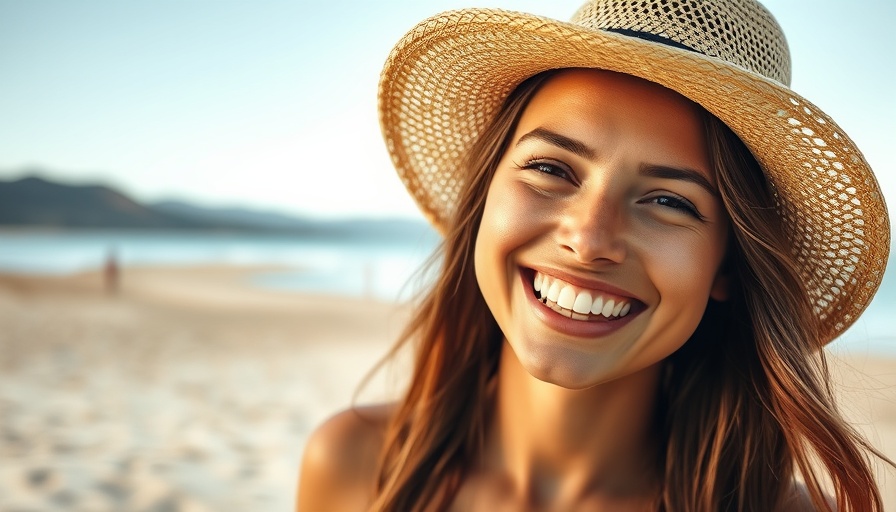 Smiling woman on a beach symbolizing building meaningful friendships.