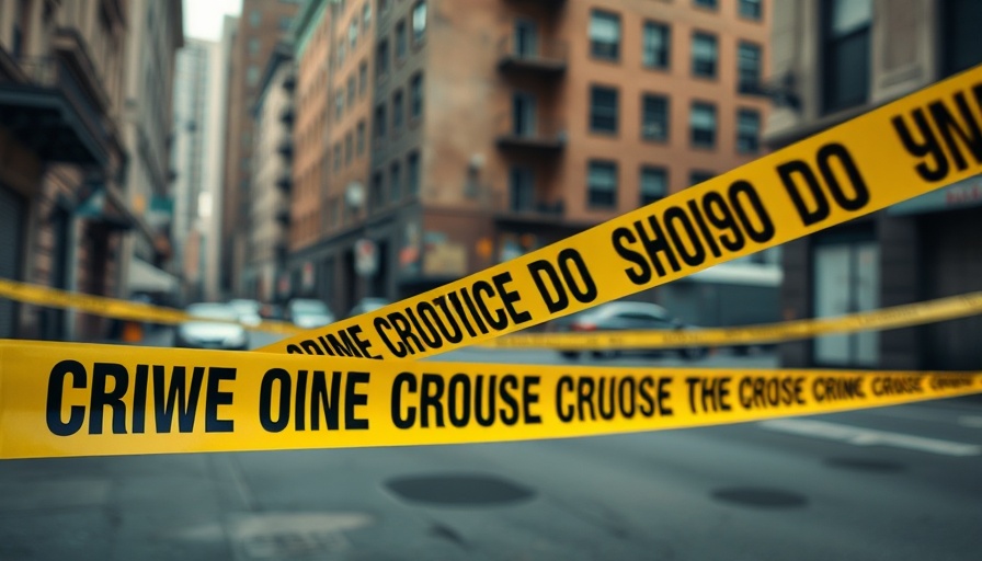 Crime scene barrier tape at Austin homicide investigation site.