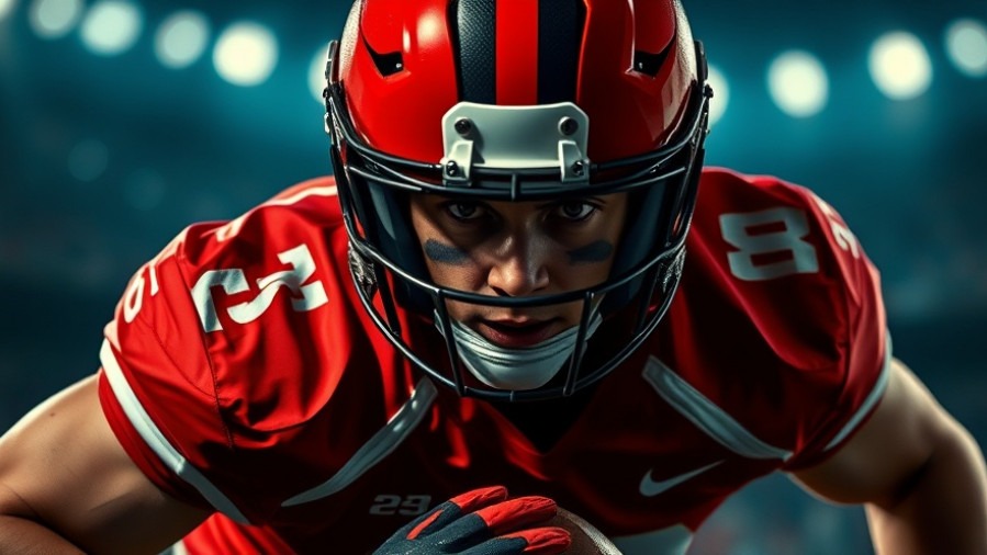 Gunner Stockton of the Georgia Bulldogs, intense focus in cinematic action.