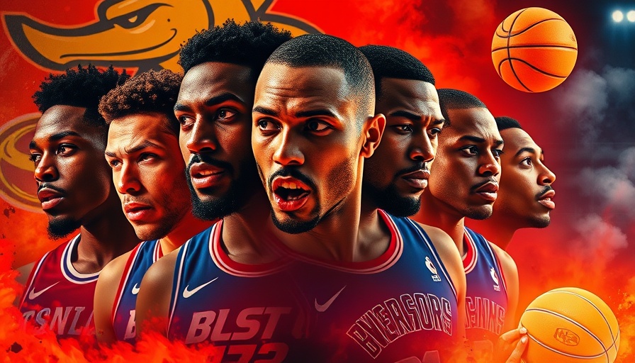 Vibrant NBA Finals Game 3 player collage with dynamic backgrounds.