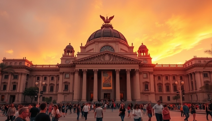Palacio de Bellas Artes at sunset in Mexico City Travel Guide.