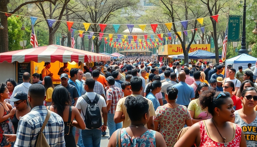 Lively Juneteenth events in Austin with diverse crowds and festivities.