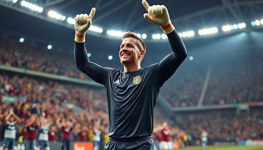 USMNT goalkeeper celebrating during World Cup match.