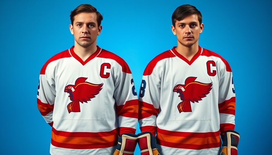 NHL jersey design showcased by players in vibrant hockey jerseys.