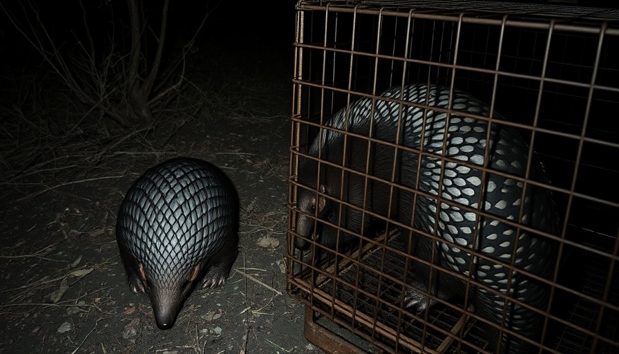 Captured pangolins in cage depicting Africa's pangolin crisis.