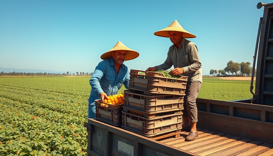 Farmworkers in the field under Trump's immigration enforcement.