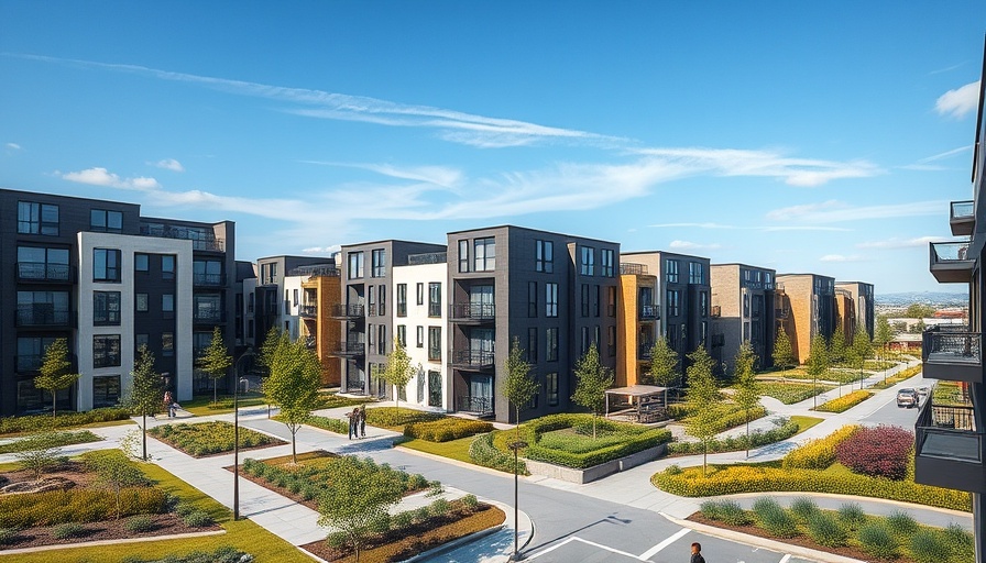 Modern affordable housing in Austin, urban landscape.