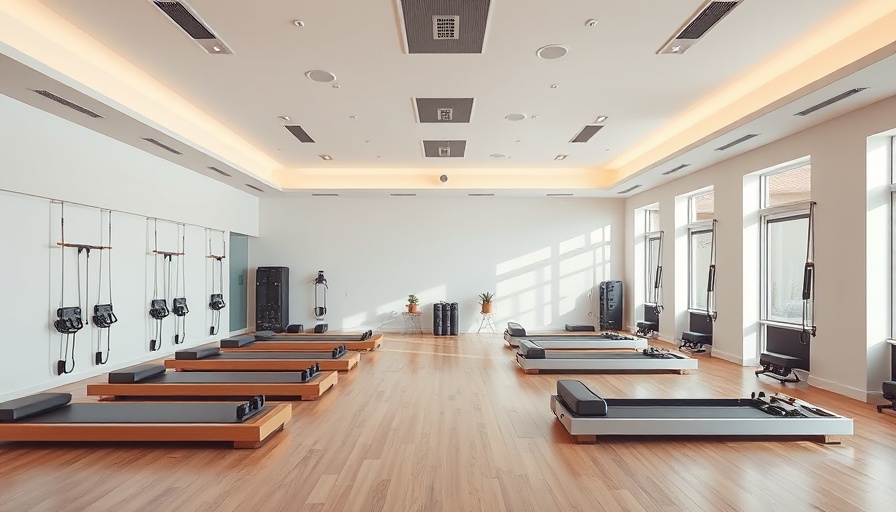 Modern Pilates studio interior showcasing sleek equipment in Northwest Austin.