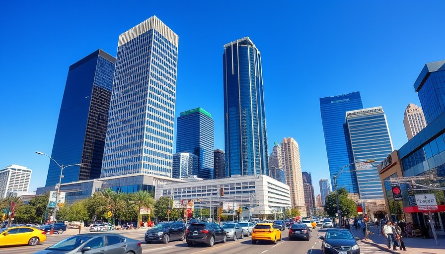 Dallas local news: vibrant cityscape with modern skyline.