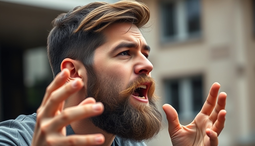 Bearded man speaking passionately, related to Alex Jones assets shielding.