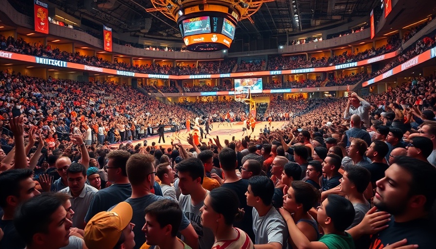 Basketball game crowd showcasing sports diversity culture in a lively arena.
