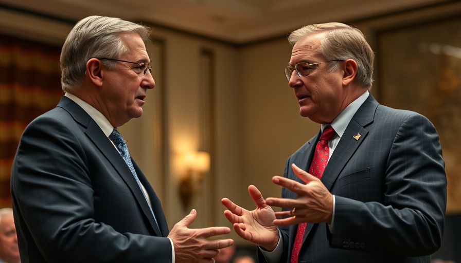 Discussion on U.S. energy policy between two political figures.