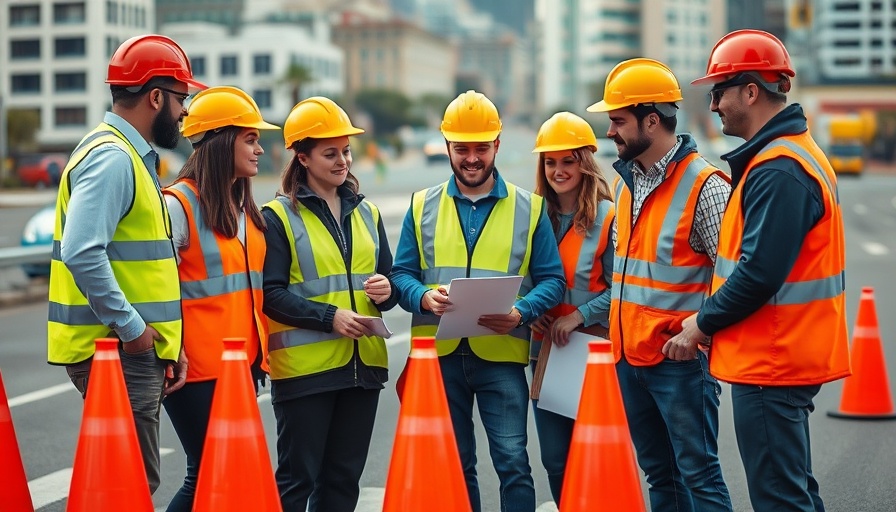 Austin road safety team planning in an urban setting.