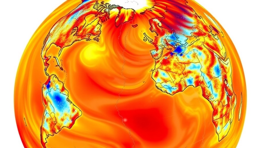 Colorful heat map of Atlantic Meridional Overturning Circulation temperatures