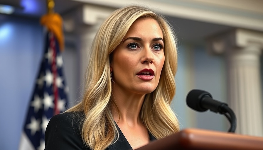 White House briefing with blonde female speaker discussing media and Iran.