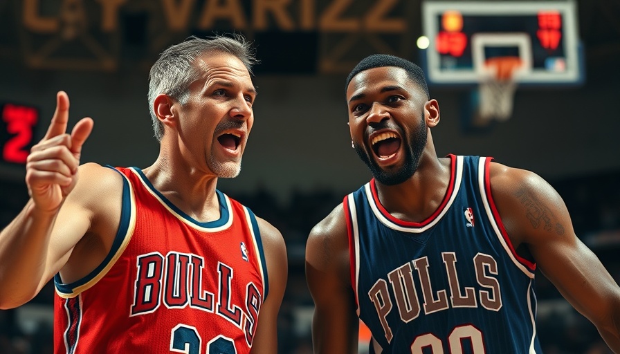 Intense NBA playoff moments with basketball players making gestures.