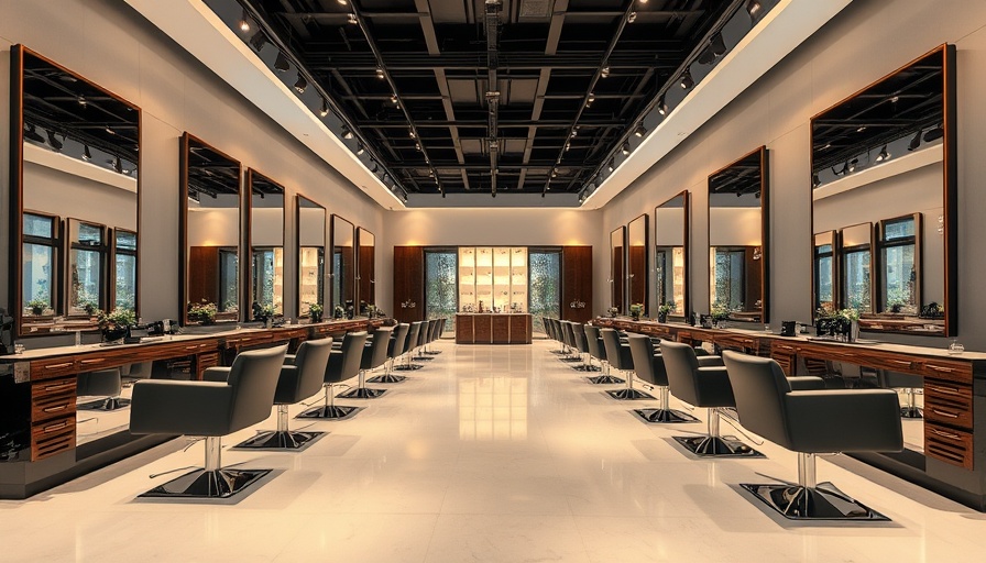 Modern salon interior reflecting elegance at Frenchtown Salon Suites Argyle.