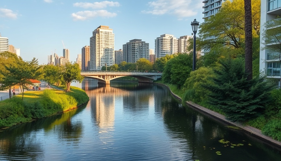 Austin waterway strategy update with urban waterway and green surroundings.