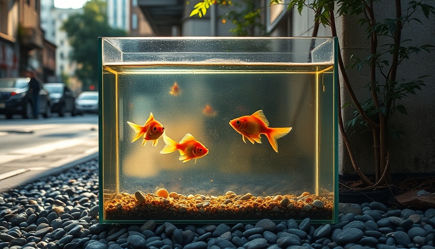 Outdoor fish tank highlights Bed-Stuy aquarium fish abuse concerns.