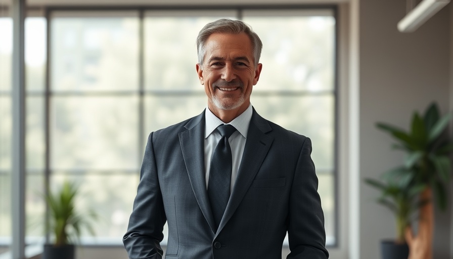 Austin commercial real estate expert in a modern office.