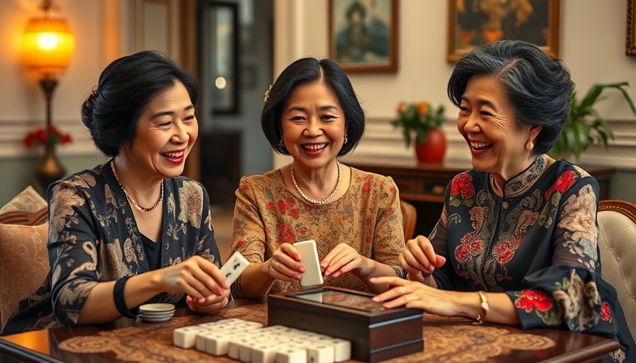 Community through Mahjong: Women enjoying a game in a cozy room.