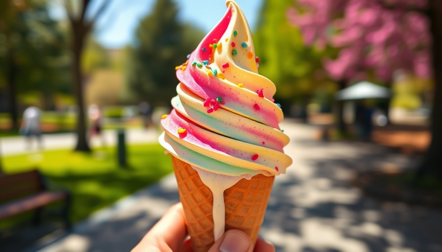 Drizzles Ice Cream Cedar Park shop featuring colorful ice cream.