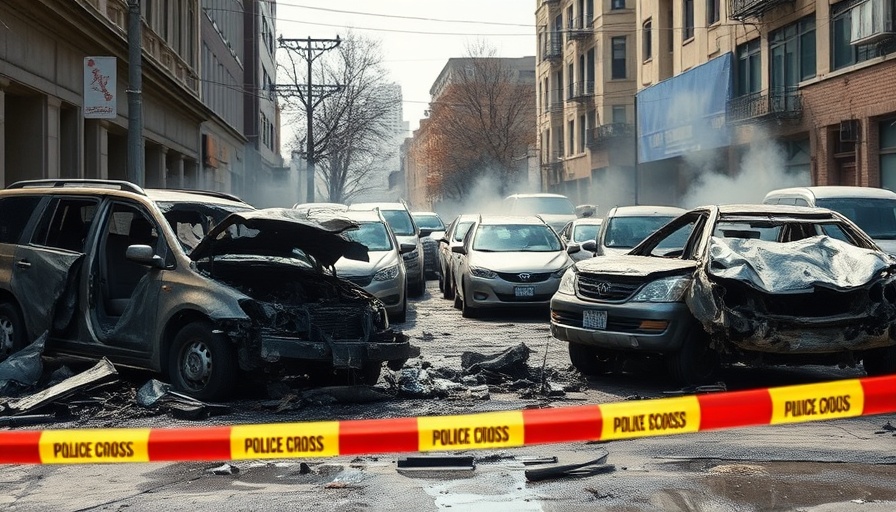 30K reward for anti-Israel arsonist: burned vehicles in crime scene.