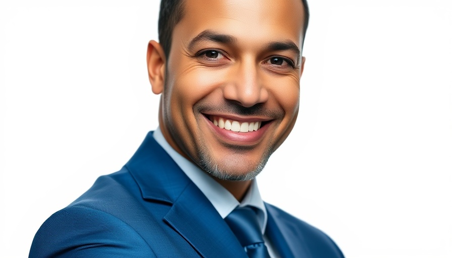 Business professional in a suit smiling, representing Austin business expansion.