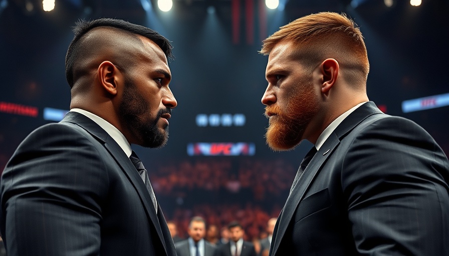 UFC 317 fighters showing respect during face-off.
