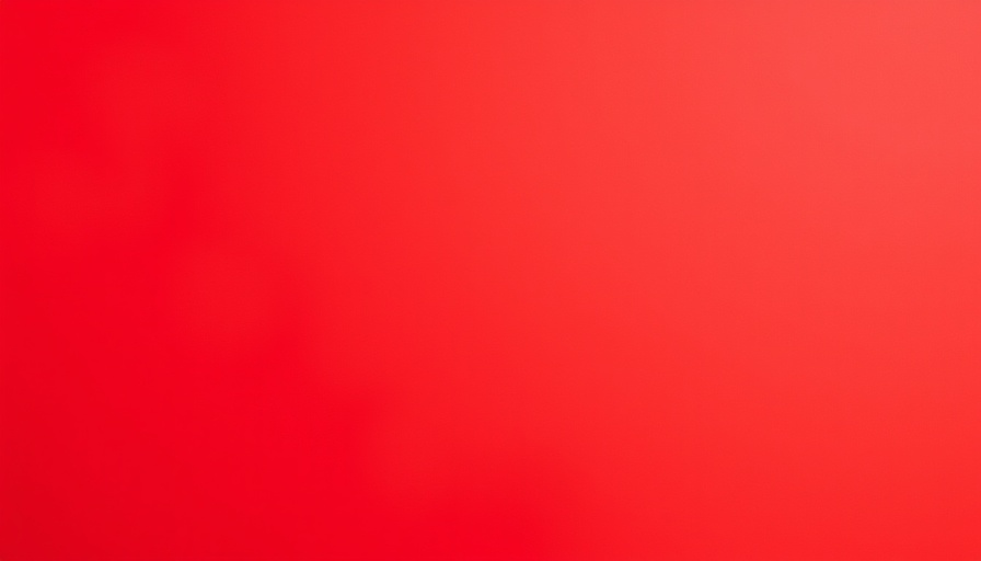 Solid red background representing a blank canvas or minimalist design.