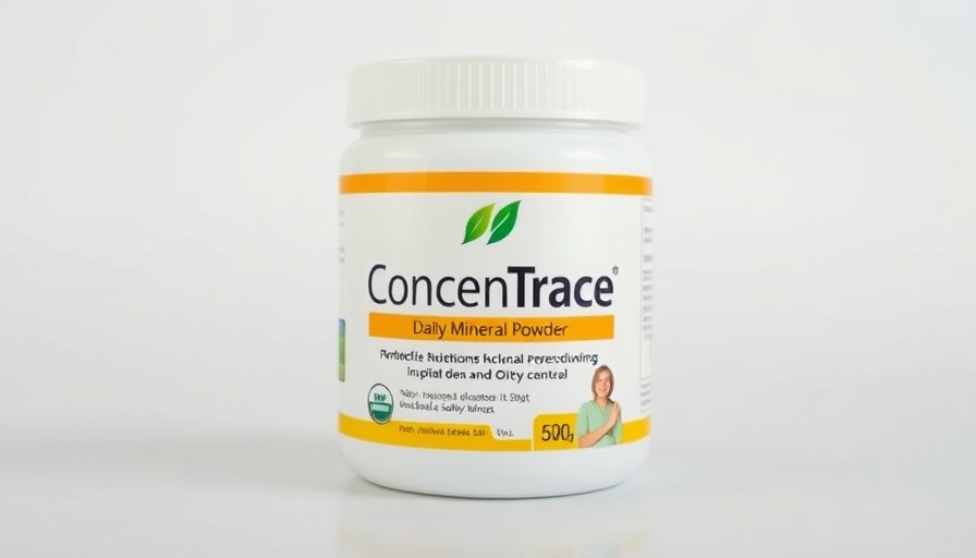 ConcenTrace Daily Mineral Powder container with front label.