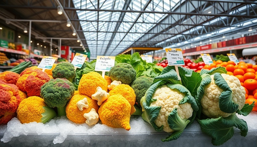 Five Fantastic Buys at Central Market: Colorful vegetable display.