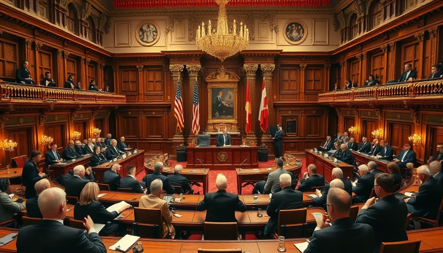 Official meeting in grand legislative chamber; 'Trump's Big Beautiful Bill Disruption'