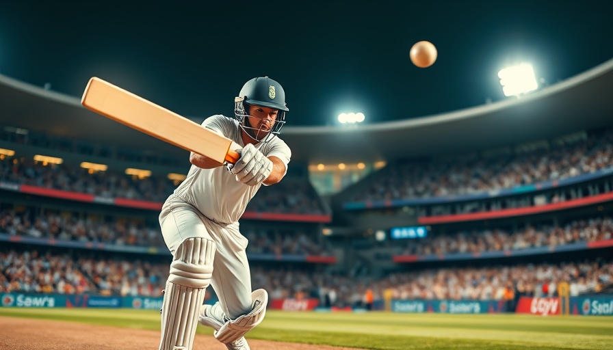 T20 world record cricket player in action during match.