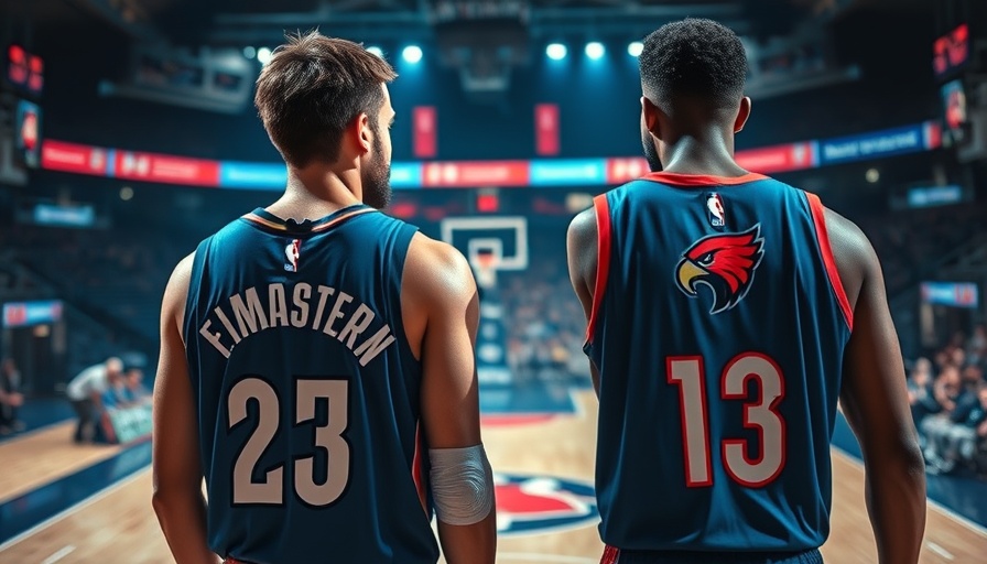 Basketball player trade concept showing jersey swap, NBA trade rumors.