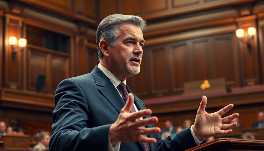 Speaker discussing Kennedy Amendment $1 Billion Spending Control in chamber.