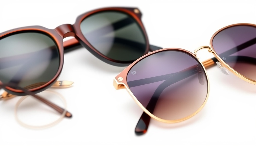 Stylish sunglasses for health and wellness products.