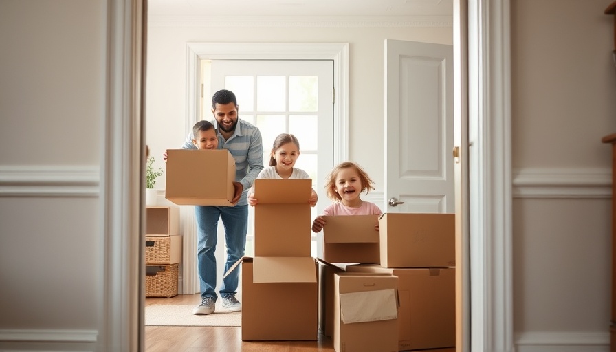 Happy family moving into new home, Austin Habitat for Humanity.