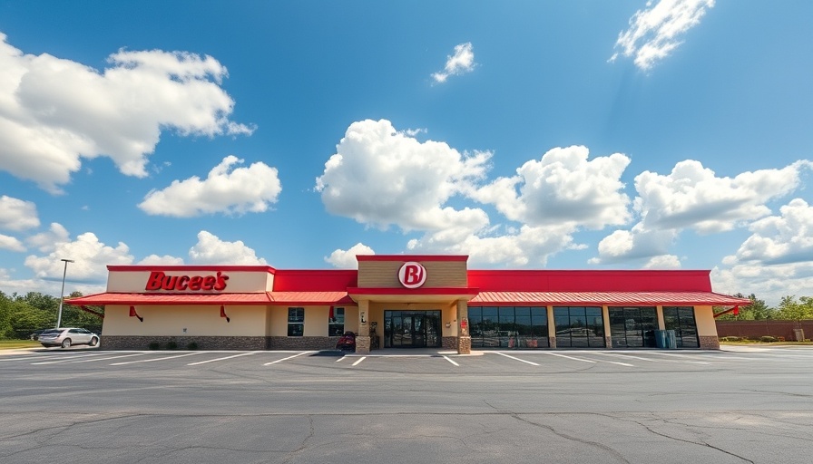 Buc-ee's Georgia travel center opening on a sunny day with blue sky.