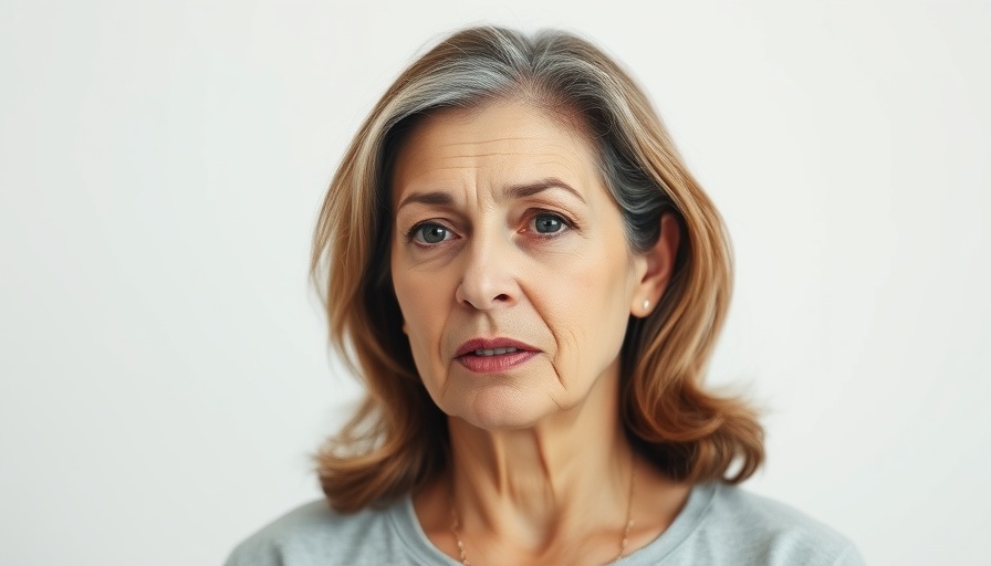 Middle-aged woman speaking calmly about fear of failure in seniors.