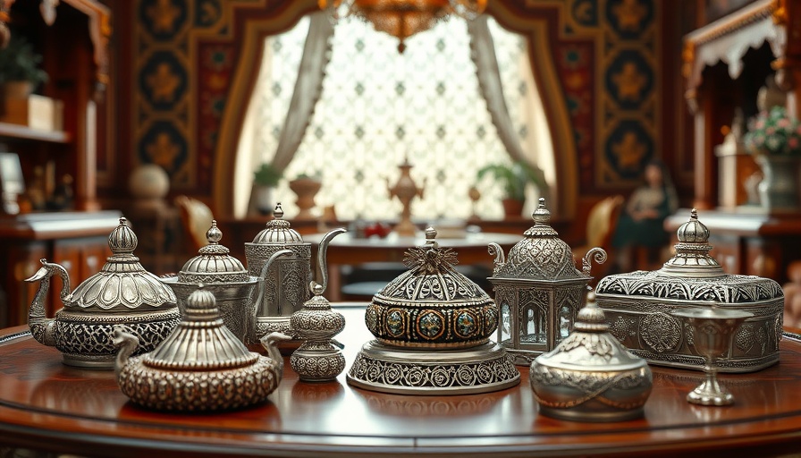 Elegant silver Indian gifts in Frisco display, intricately crafted.