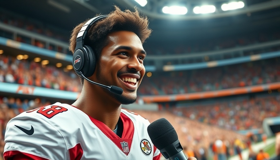 Timely communication in sports during an athlete interview.